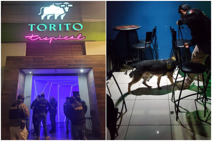  Fiscalía del estado catea un bar en Morelia y asegura 225 dosis de metanfetamina