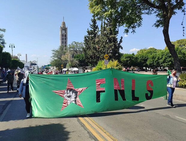 FNLS se suma a protesta de normalistas en Michoacán