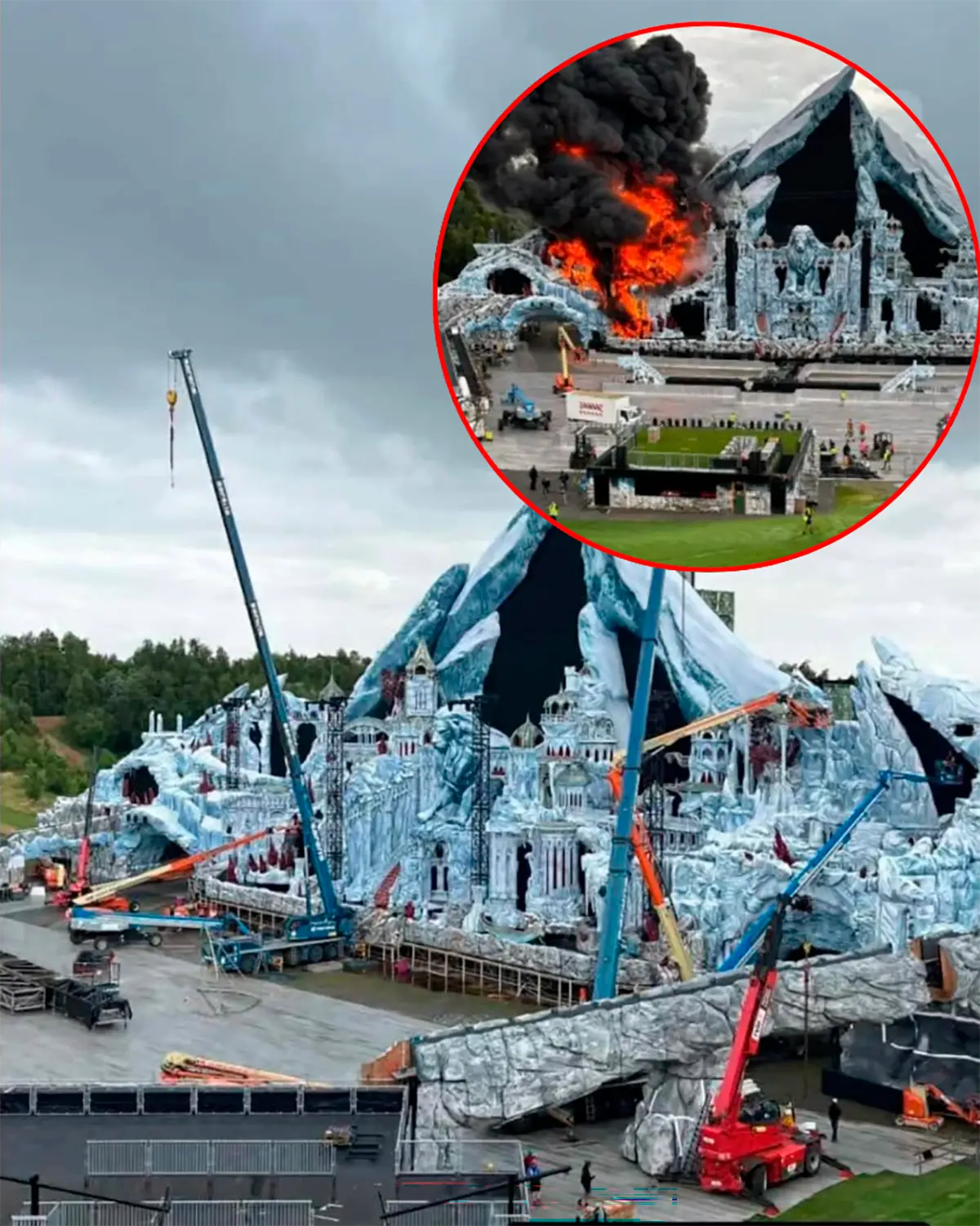 Fuego consume escenario principal de Tomorrowland a días del arranque: organizadores garantizan continuidad del festival