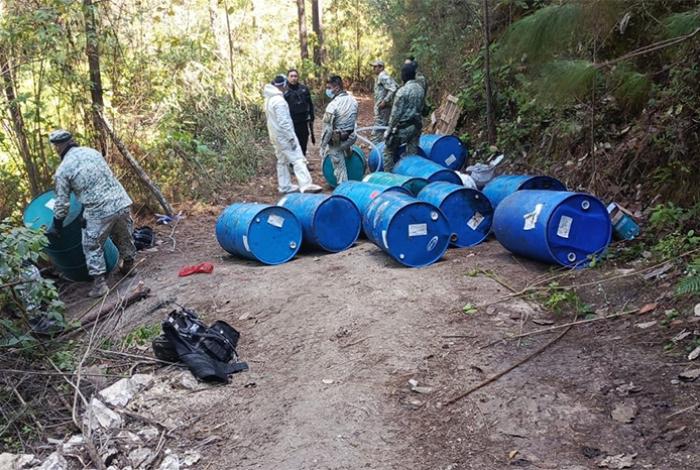 Fuerzas de seguridad localizan y destruyen laboratorio clandestino en Madero