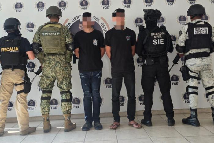  Fuerzas estatales y federales detienen a dos presuntos extorsionadores de limoneros: SSP