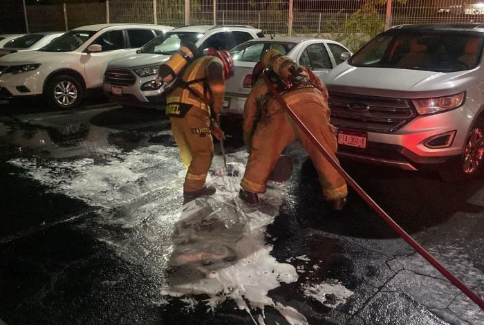 Fuga de gas etil mercaptano en estacionamiento de gimnasio en Morelia