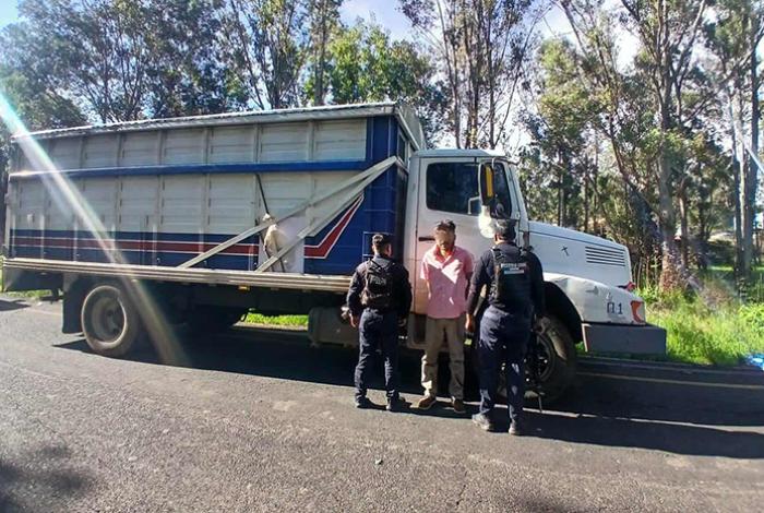 GC de Lagunillas captura a guanajuatense en posesión de camión robado