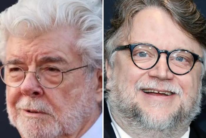 George Lucas y Guillermo del Toro en la Comic-Con