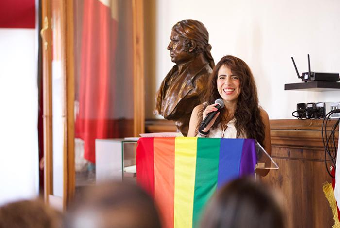 Giulianna Bugarini refrenda su compromiso con los derechos de la comunidad LGBTQ+
