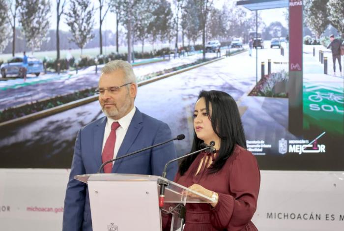 Gladyz Butanda anuncia transformación de la avenida Amalia Solórzano en Morelia