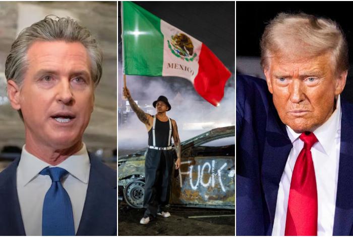 Gobernador de California pide a manifestantes: 'No le den a Trump lo que quiere'