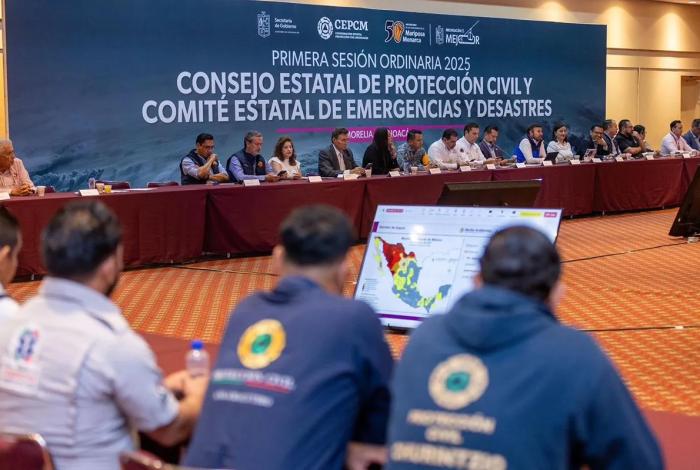 Gobierno de Michoacán instala Comité Estatal de Emergencias ante temporada de lluvias y ciclones