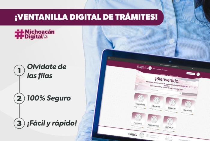 Gobierno de Michoacán simplifica trámites con ventanilla digital: Navarro García