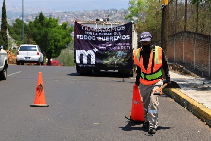 Gobierno de Morelia avanza en mantenimiento urbano y limpieza de áreas verdes de la ciudad