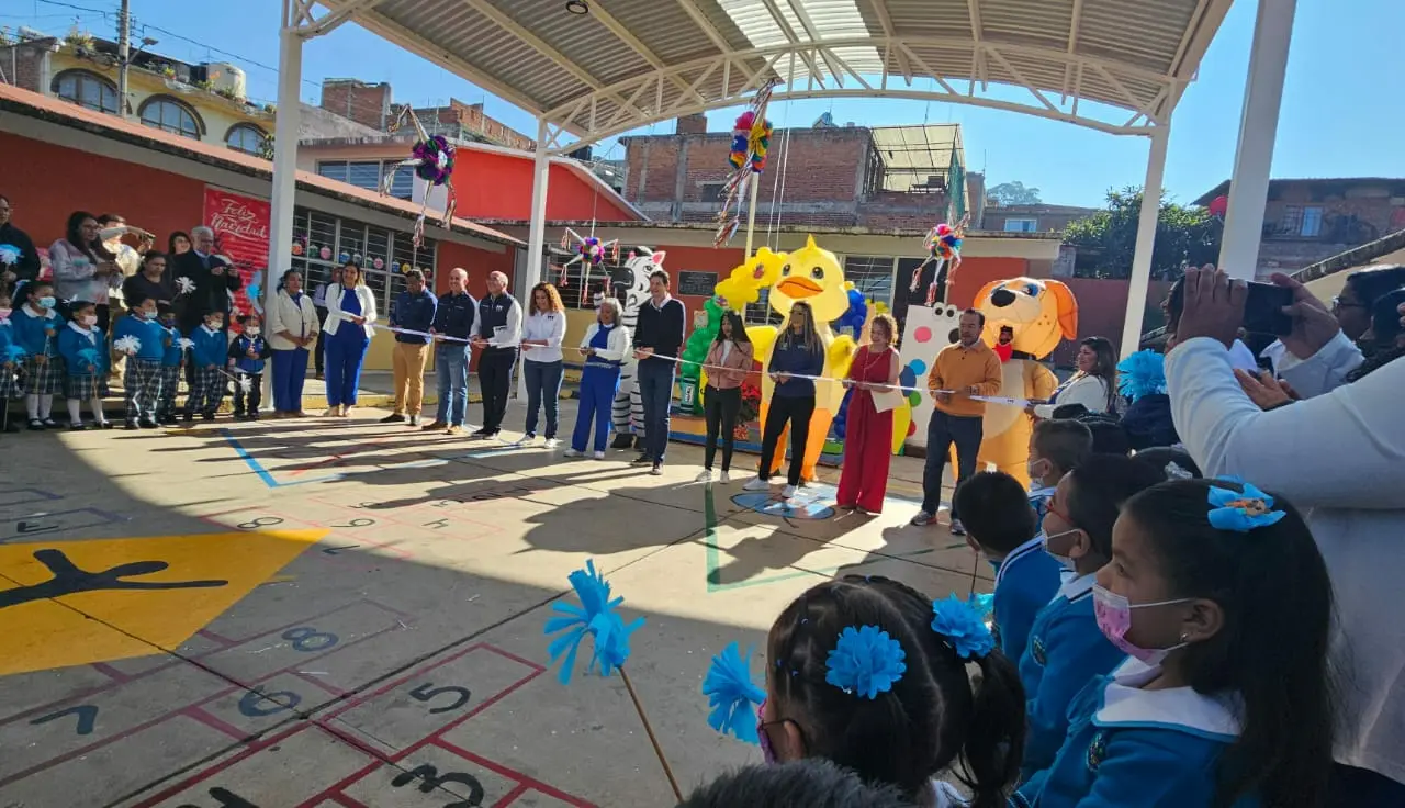 Gobierno de Morelia inaugura nueva techumbre en Jardín de Niños