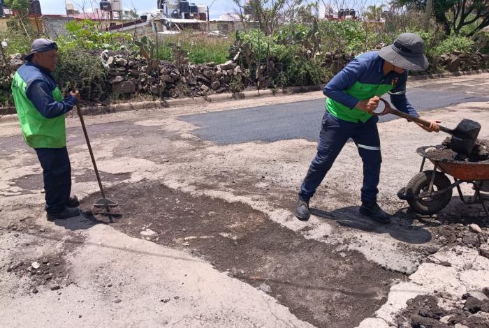 Gobierno de Morelia mantiene labores de bacheo en distintos puntos del municipio