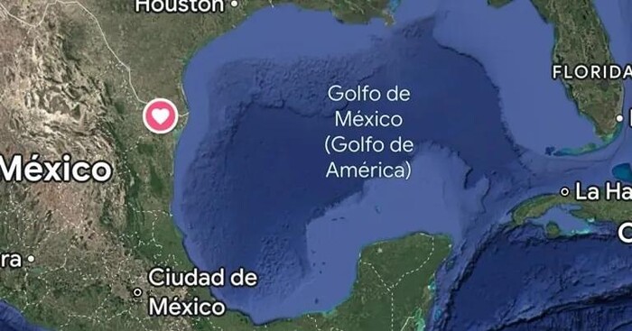  Google Maps cambió el nombre de “Golfo de México” por “Golfo de América”