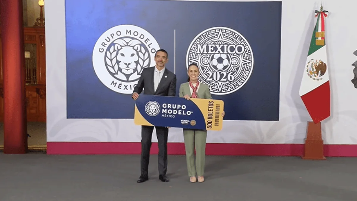 Grupo Modelo donará boletos para el Mundial 2026 en iniciativa del Gobierno