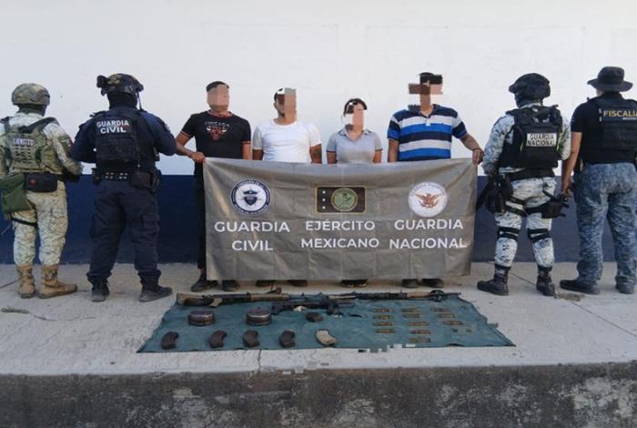 Guardia Nacional y Ejército Mexicano informan resultados de la operación “Paricutín” en Michoacán.