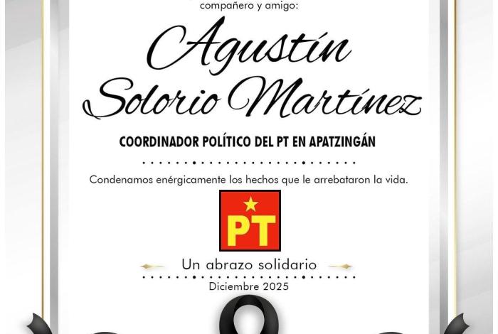 Hallan sin vida al dirigente del PT Agustín Solorio; investigación queda en manos de Guanajuato