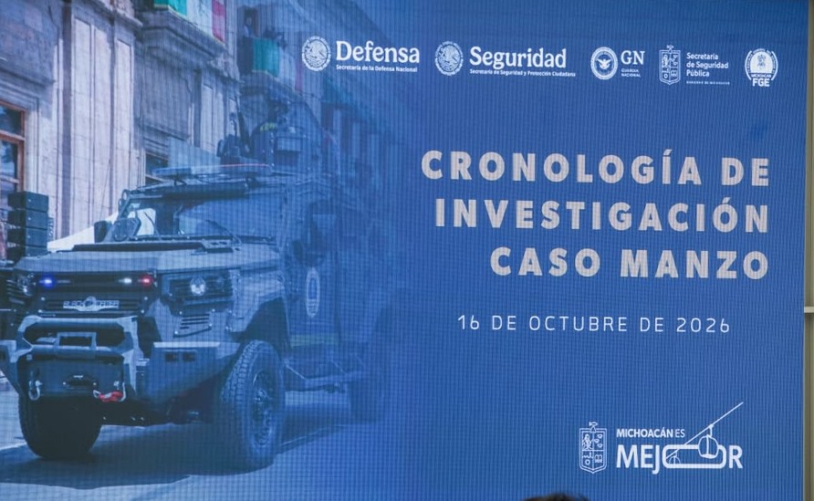 Hasta el momento, 90 por ciento de avance del caso Carlos Manzo