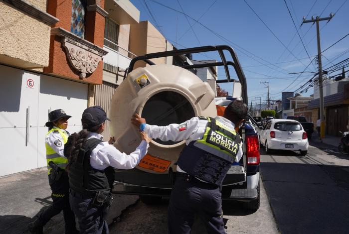 ¡Hasta los tinacos se van!