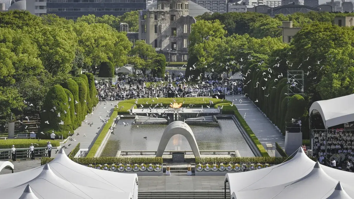 Hiroshima conmemora 80 años del bombardeo atómico