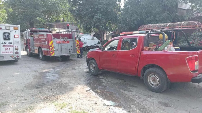 Hombre provoca incendio de una casa en Apatzingán