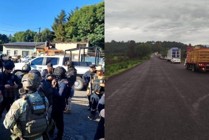 Hombres armados atacan a policías de Tingüindín y bloquean carreteras; hay un oficial herido