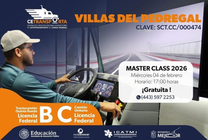 Icatmi ofrece clase muestra gratuita en simulador de tractocamión