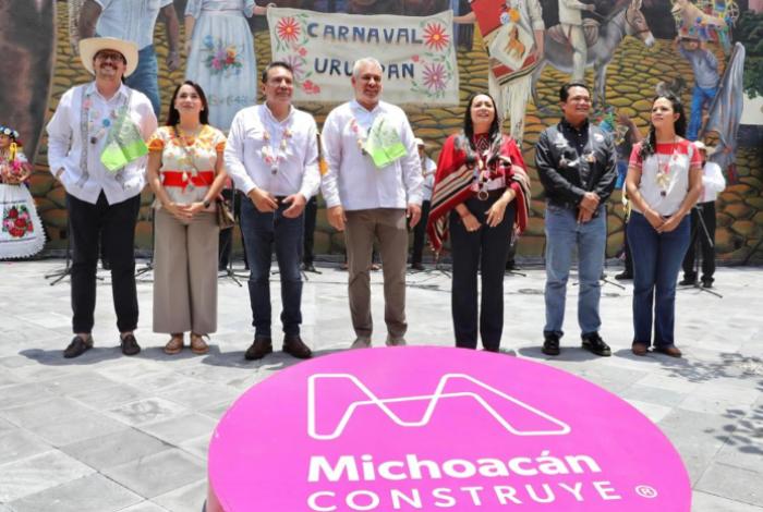 Inaugura Bedolla Centro Artesanal y Cultural “Plaza de la Ranita”, punto de encuentro para las familias de Uruapan