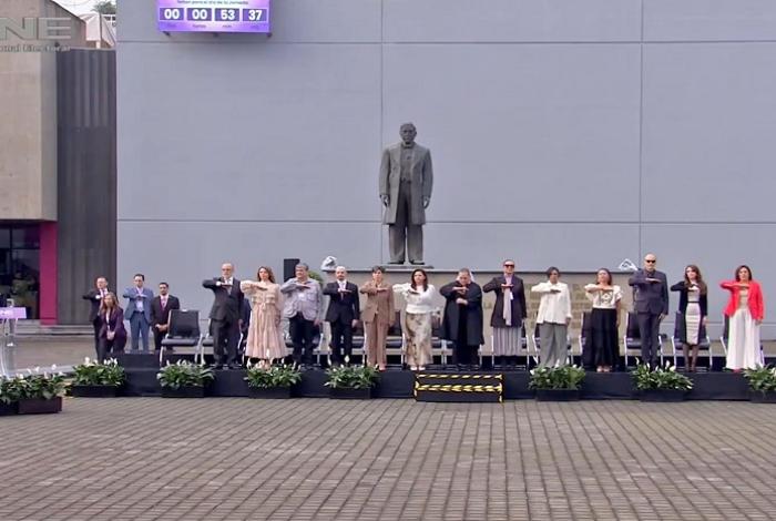 INE realiza honores a la Bandera previo al proceso electoral; "hoy elegimos el tipo de justicia que queremos"