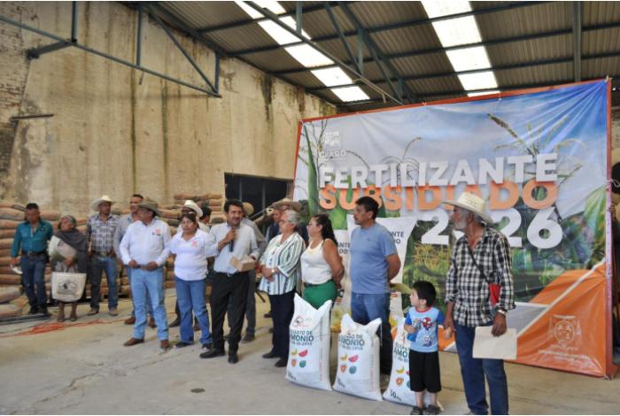 Inicia en Charo el programa de fertilizante subsidiado 2026 en apoyo al campo