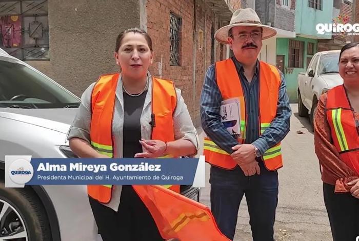 Inicia Gobierno de Quiroga construcción de paso peatonal en Privada 20 de Noviembre