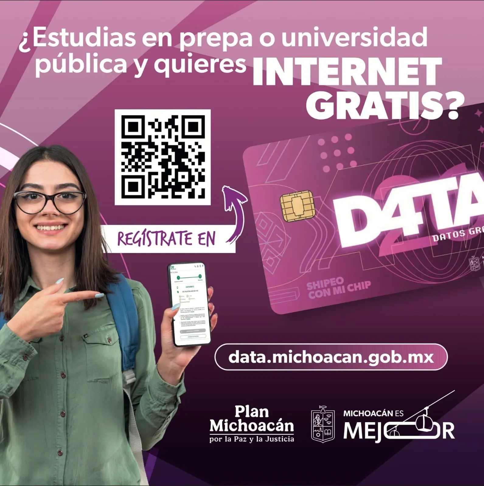 Inicia registró para “Data” Internet gratis para estudiantes michoacanos