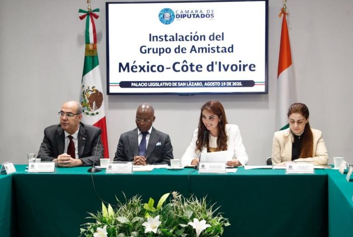 Instalan Grupo de Amistad México-Costa de Marfil de la LXVI Legislatura de la Cámara de Diputados