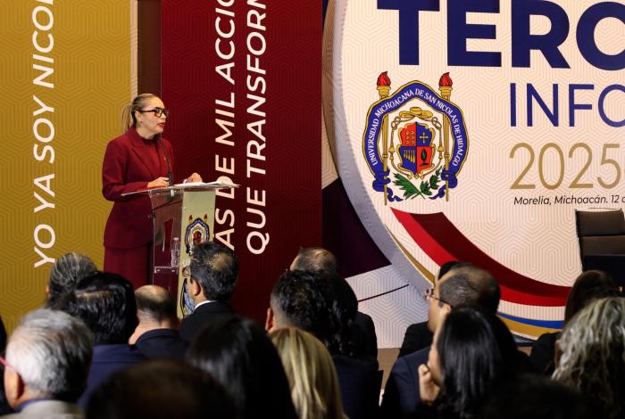 Investigación nicolaita al servicio de la sociedad, enfatiza Yarabí Ávila en Tercer Informe de Labores