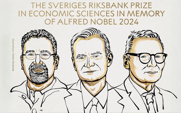 Investigadores de prosperidad ganan Premio Nobel de Economía 2024