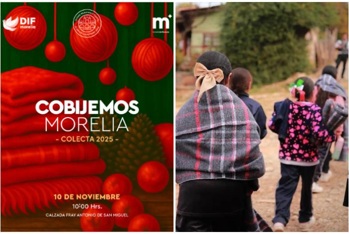 Invitan a abrigar al municipio con la colecta ‘Cobijemos Morelia 2025’