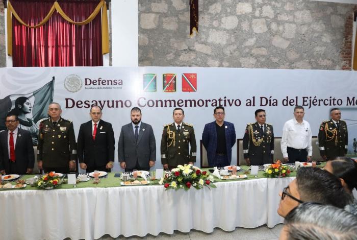 La 21/a. Zona Militar conmemora el 113 Aniversario del Ejército Mexicano en Morelia.