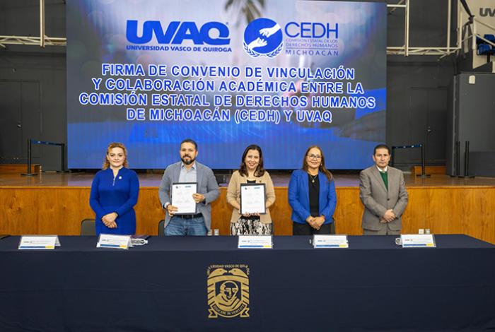 La Comisión Estatal de los Derechos Humanos y la UVAQ formalizan colaboración 