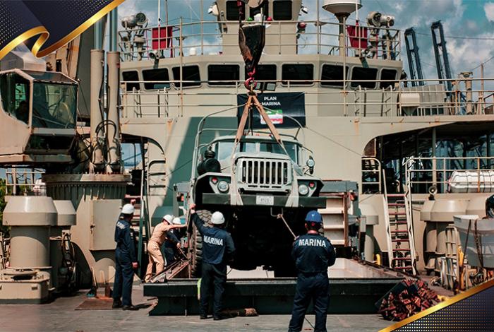 La Marina despliega operativo ante inminente impacto del huracán Polo en Baja California Sur