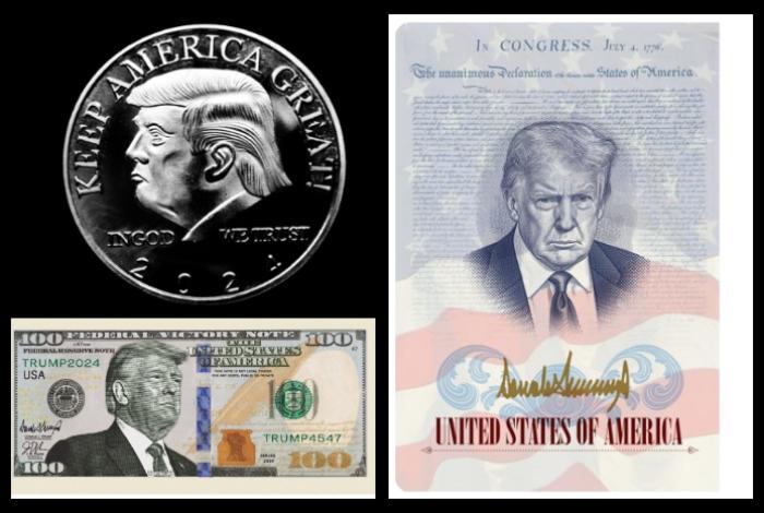 La obsesión de Trump por su imagen: en billetes, monedas, instituciones y hasta pasaportes
