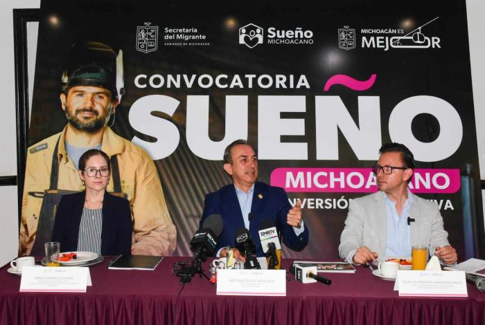 Lanza Michoacán nueva convocatoria del programa “Sueño Michoacano Inversión Productiva” ;esperan más de 65 proyectos