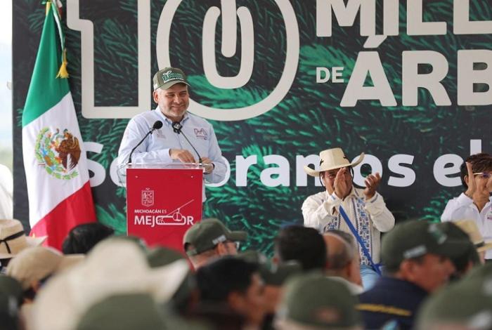 Lanzarán semillas por aire sombre zonas boscosas de la meseta purépecha de difícil acceso