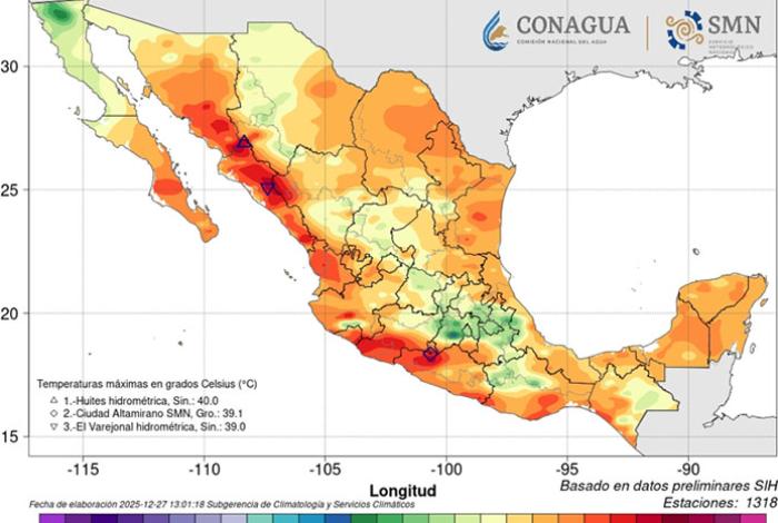 Lluvias y baja temperatura en próximas 72 horas en México, pronostica Servicio Meteorológico