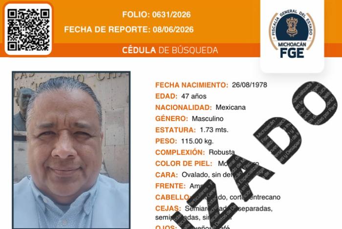 Localizan con vida a médico reportado como desaparecido; desactivan cédula de búsqueda