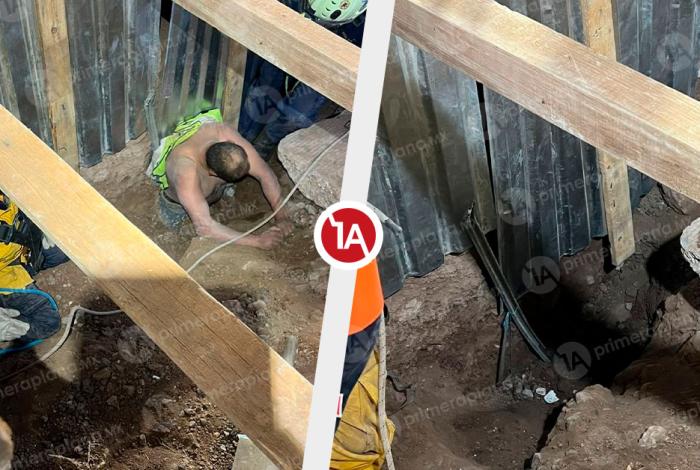Logran rescatar a trabajador atrapado tras derrumbe en Charo