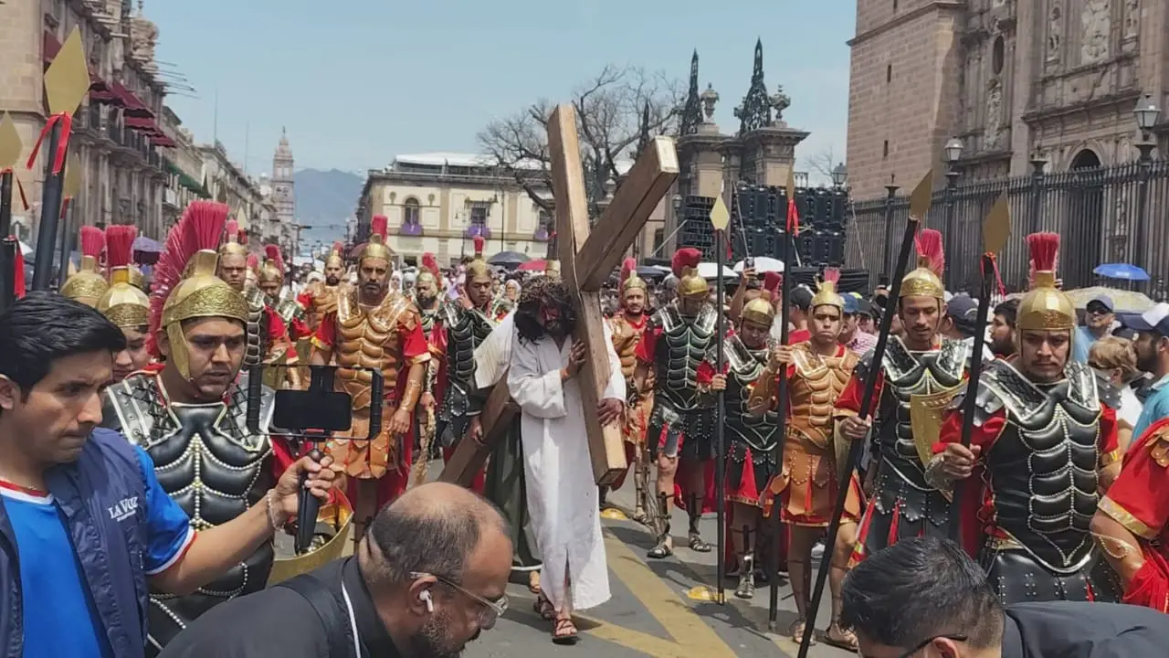 Más de 120 actores participarán en el Viacrucis de Morelia 2026