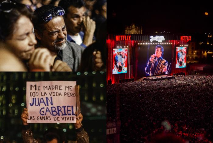 Más de 170 mil personas hicieron vivir a Juan Gabriel en el Zócalo con proyección de concierto