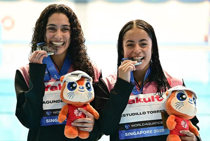 México gana medalla de plata en Mundial de Deportes Acuáticos de Singapur