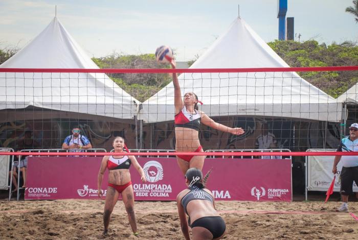 Michoacán gana oro y plata en voleibol de playa en Olimpiada Nacional