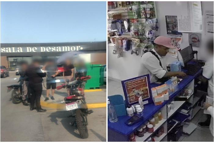 Mientras un sujeto armado atracaba a repartidor Uber, otro asaltaba una farmacia; ambos casos, en Morelia