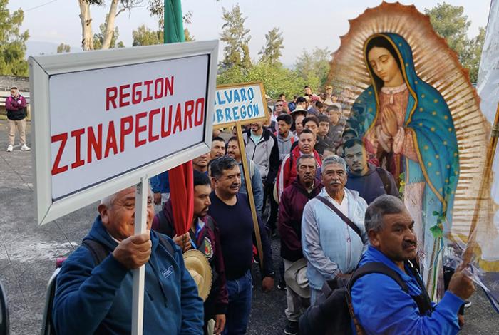 Miles de peregrinos de la Arquidiócesis de Morelia ya van a pie rumbo al Tepeyac